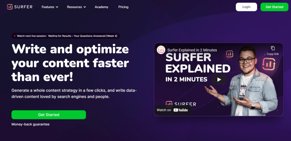 SurferSEO Overview