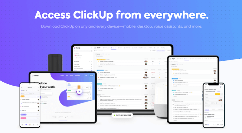 access clickup anywhere