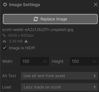 Replacing Images in Webflow