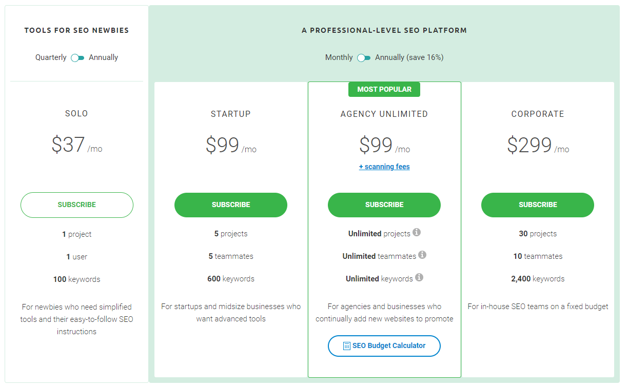 webceo pricing