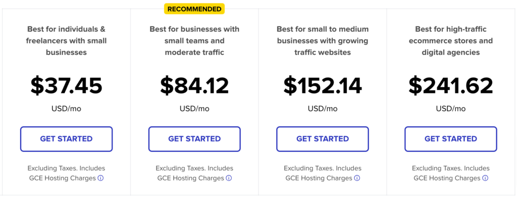 Managed Cloud Hosting Pricing Pay as You Go Plans 4